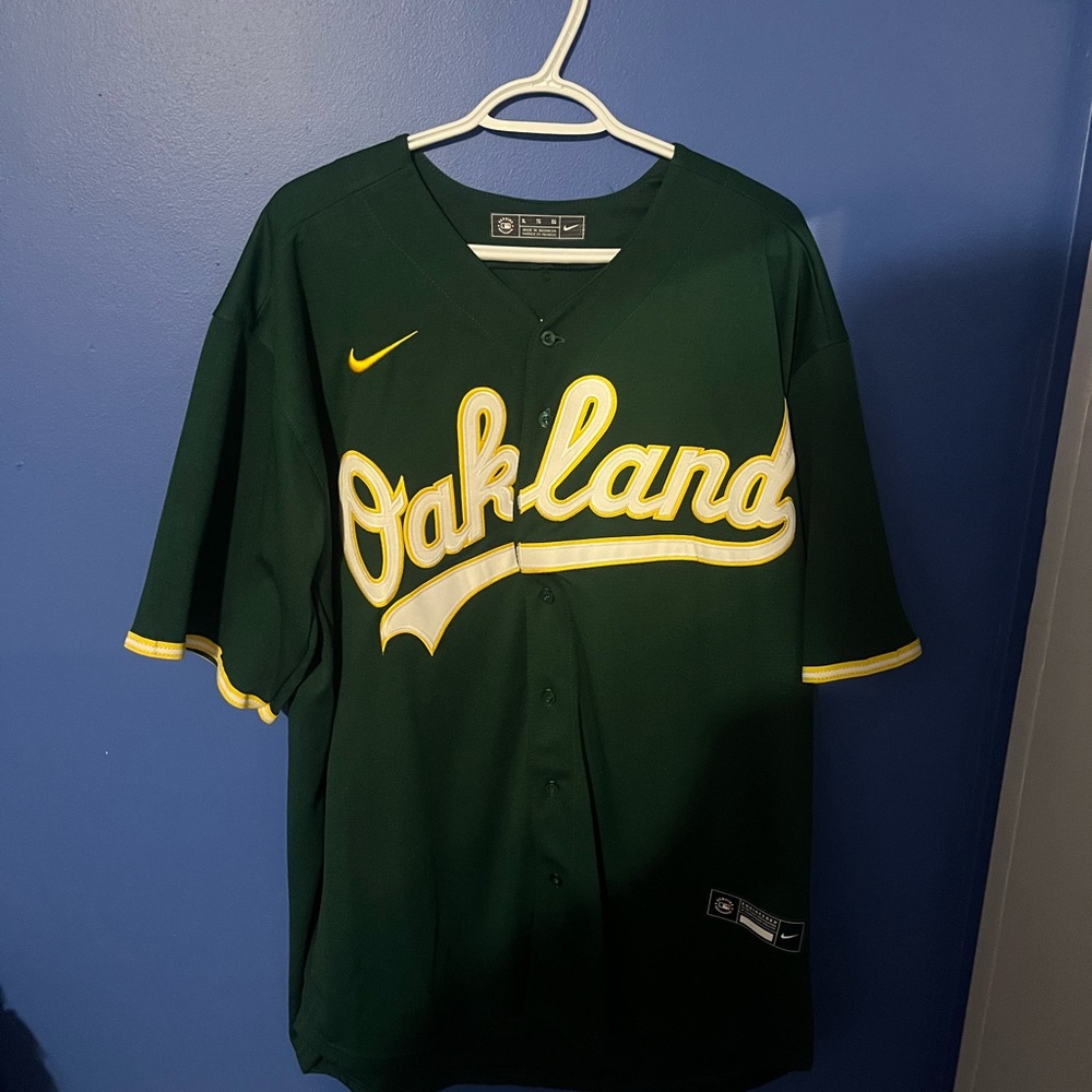 Nike Green Baseball Jersey